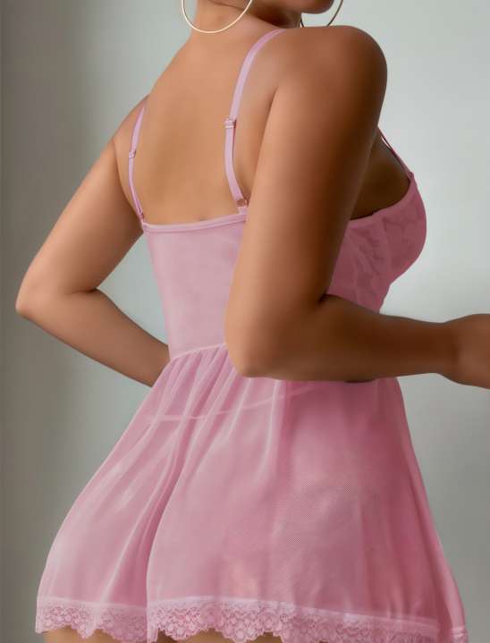 RR FANTAZİ PEMBE GECELİK 2116
